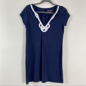 Lilly Pulitzer navy blue boat rope dress. Small